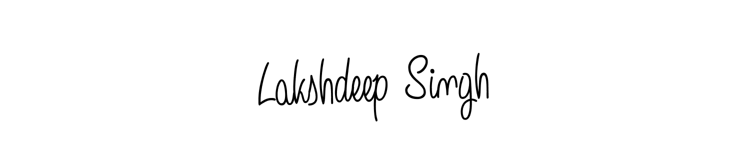 How to make Lakshdeep Singh signature? Angelique-Rose-font-FFP is a professional autograph style. Create handwritten signature for Lakshdeep Singh name. Lakshdeep Singh signature style 5 images and pictures png