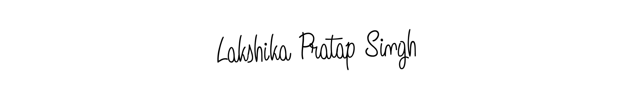 The best way (Angelique-Rose-font-FFP) to make a short signature is to pick only two or three words in your name. The name Lakshika Pratap Singh include a total of six letters. For converting this name. Lakshika Pratap Singh signature style 5 images and pictures png