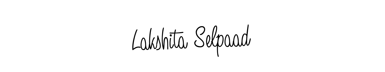 Angelique-Rose-font-FFP is a professional signature style that is perfect for those who want to add a touch of class to their signature. It is also a great choice for those who want to make their signature more unique. Get Lakshita Selpaad name to fancy signature for free. Lakshita Selpaad signature style 5 images and pictures png