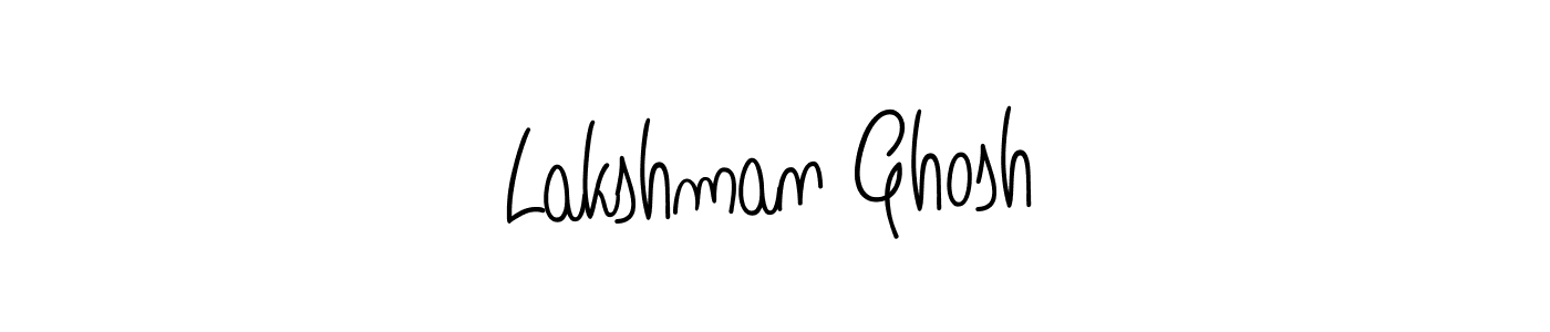 Make a beautiful signature design for name Lakshman Ghosh. With this signature (Angelique-Rose-font-FFP) style, you can create a handwritten signature for free. Lakshman Ghosh signature style 5 images and pictures png