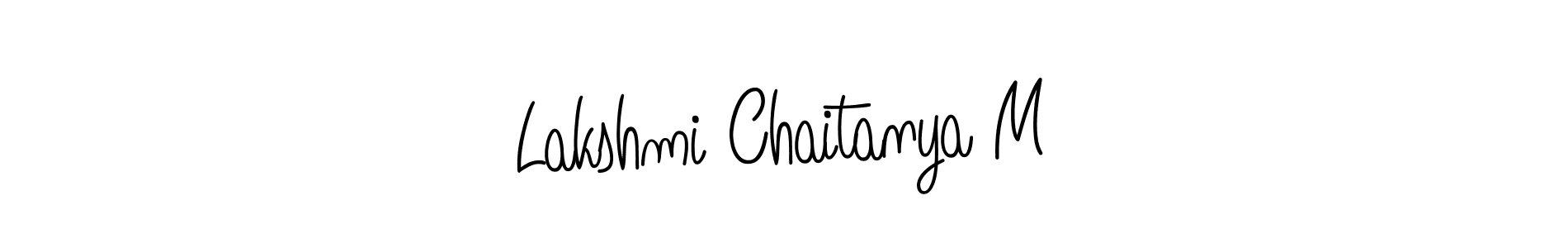 How to Draw Lakshmi Chaitanya M signature style? Angelique-Rose-font-FFP is a latest design signature styles for name Lakshmi Chaitanya M. Lakshmi Chaitanya M signature style 5 images and pictures png
