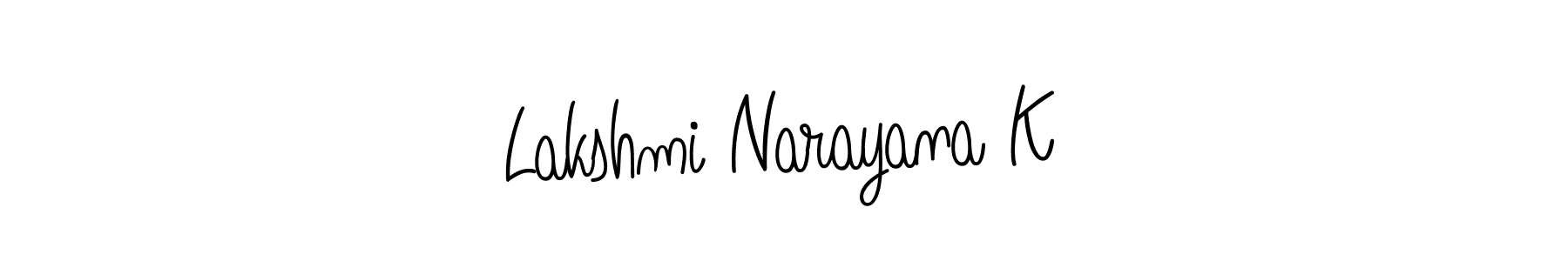 It looks lik you need a new signature style for name Lakshmi Narayana K. Design unique handwritten (Angelique-Rose-font-FFP) signature with our free signature maker in just a few clicks. Lakshmi Narayana K signature style 5 images and pictures png