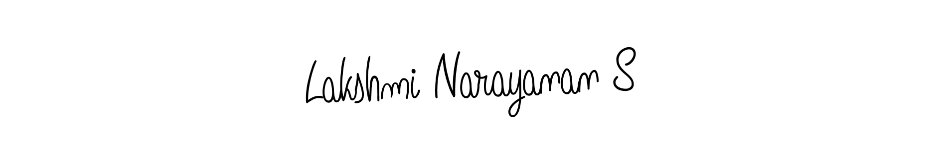 Angelique-Rose-font-FFP is a professional signature style that is perfect for those who want to add a touch of class to their signature. It is also a great choice for those who want to make their signature more unique. Get Lakshmi Narayanan S name to fancy signature for free. Lakshmi Narayanan S signature style 5 images and pictures png