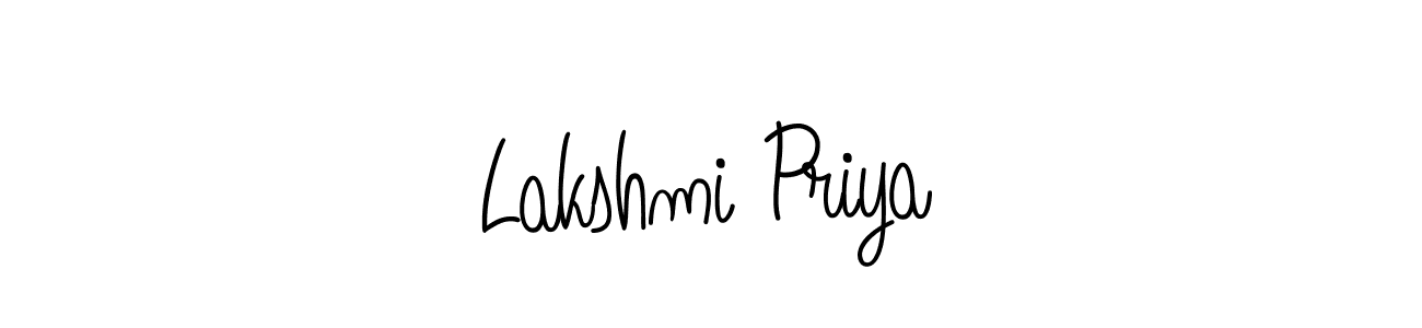 Design your own signature with our free online signature maker. With this signature software, you can create a handwritten (Angelique-Rose-font-FFP) signature for name Lakshmi Priya. Lakshmi Priya signature style 5 images and pictures png