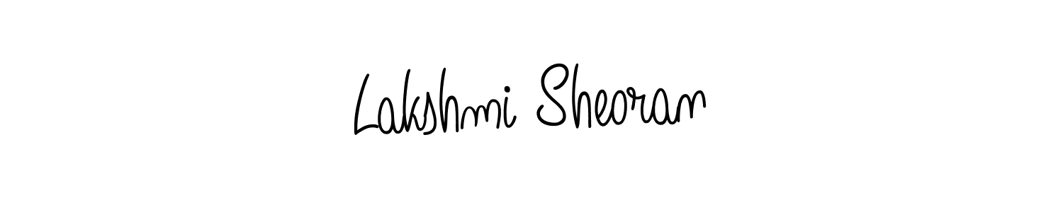 The best way (Angelique-Rose-font-FFP) to make a short signature is to pick only two or three words in your name. The name Lakshmi Sheoran include a total of six letters. For converting this name. Lakshmi Sheoran signature style 5 images and pictures png