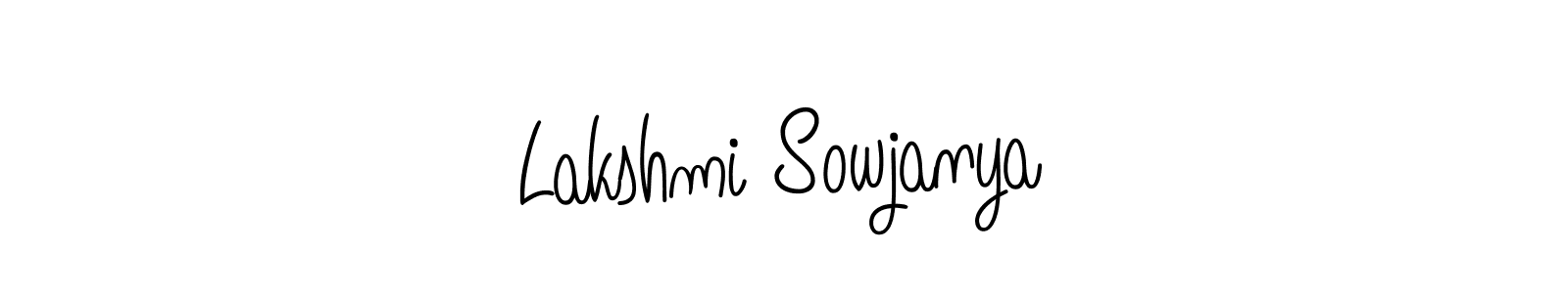 Also we have Lakshmi Sowjanya name is the best signature style. Create professional handwritten signature collection using Angelique-Rose-font-FFP autograph style. Lakshmi Sowjanya signature style 5 images and pictures png