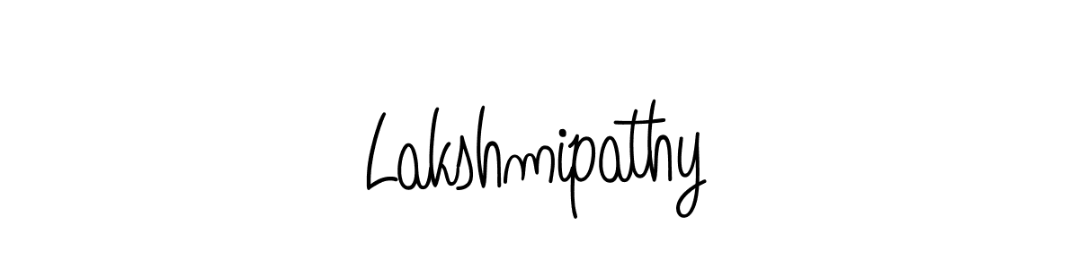 Design your own signature with our free online signature maker. With this signature software, you can create a handwritten (Angelique-Rose-font-FFP) signature for name Lakshmipathy. Lakshmipathy signature style 5 images and pictures png