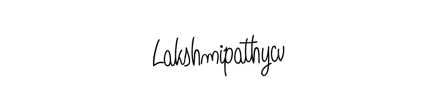 Make a beautiful signature design for name Lakshmipathycv. With this signature (Angelique-Rose-font-FFP) style, you can create a handwritten signature for free. Lakshmipathycv signature style 5 images and pictures png