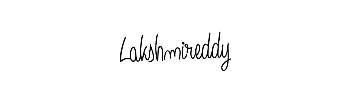 How to make Lakshmireddy name signature. Use Angelique-Rose-font-FFP style for creating short signs online. This is the latest handwritten sign. Lakshmireddy signature style 5 images and pictures png