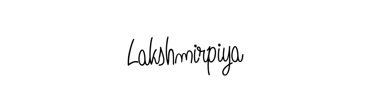 You should practise on your own different ways (Angelique-Rose-font-FFP) to write your name (Lakshmirpiya) in signature. don't let someone else do it for you. Lakshmirpiya signature style 5 images and pictures png