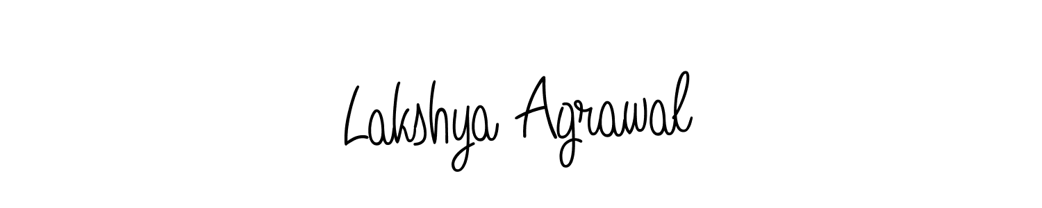 Design your own signature with our free online signature maker. With this signature software, you can create a handwritten (Angelique-Rose-font-FFP) signature for name Lakshya Agrawal. Lakshya Agrawal signature style 5 images and pictures png