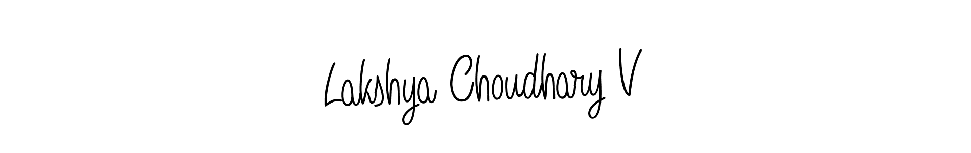 How to make Lakshya Choudhary V signature? Angelique-Rose-font-FFP is a professional autograph style. Create handwritten signature for Lakshya Choudhary V name. Lakshya Choudhary V signature style 5 images and pictures png