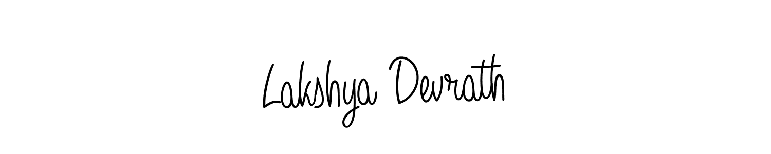 Design your own signature with our free online signature maker. With this signature software, you can create a handwritten (Angelique-Rose-font-FFP) signature for name Lakshya Devrath. Lakshya Devrath signature style 5 images and pictures png