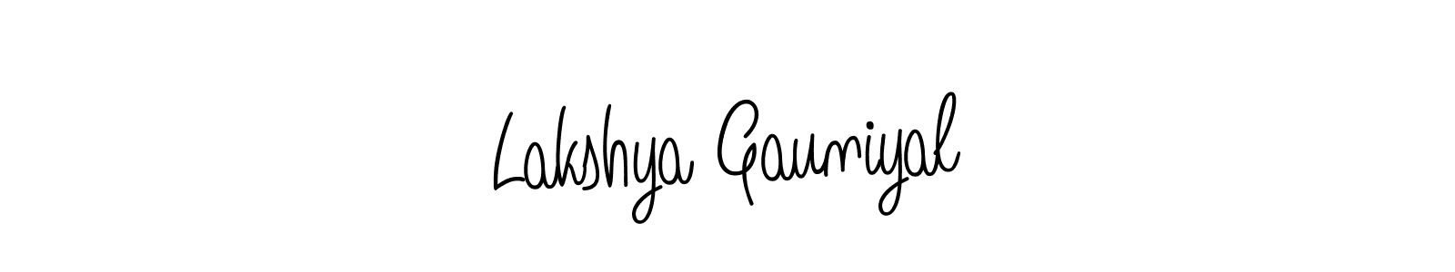 How to Draw Lakshya Gauniyal signature style? Angelique-Rose-font-FFP is a latest design signature styles for name Lakshya Gauniyal. Lakshya Gauniyal signature style 5 images and pictures png