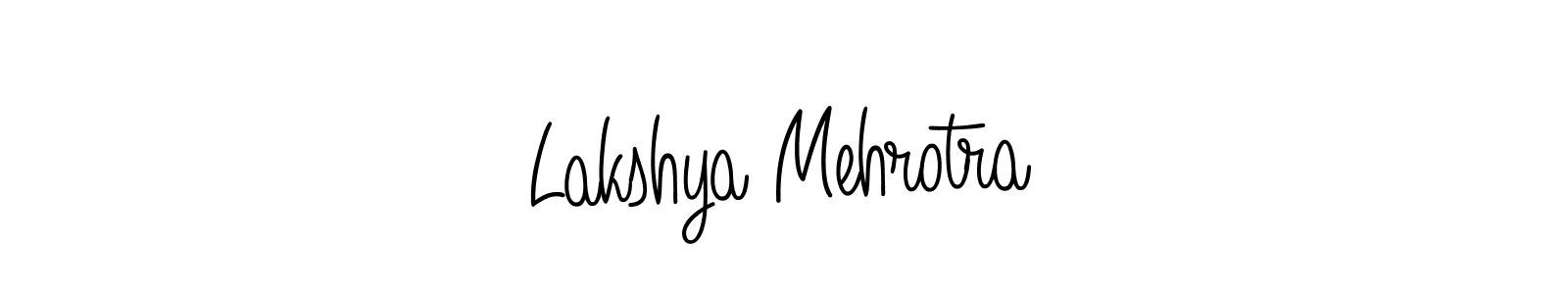 How to make Lakshya Mehrotra name signature. Use Angelique-Rose-font-FFP style for creating short signs online. This is the latest handwritten sign. Lakshya Mehrotra signature style 5 images and pictures png
