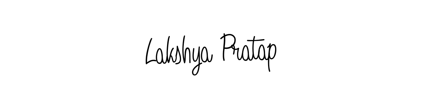Create a beautiful signature design for name Lakshya Pratap. With this signature (Angelique-Rose-font-FFP) fonts, you can make a handwritten signature for free. Lakshya Pratap signature style 5 images and pictures png