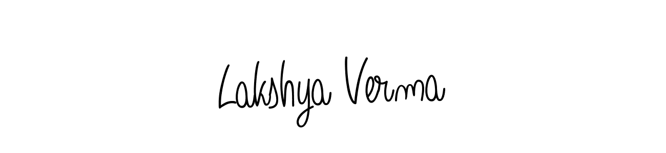 Also we have Lakshya Verma name is the best signature style. Create professional handwritten signature collection using Angelique-Rose-font-FFP autograph style. Lakshya Verma signature style 5 images and pictures png