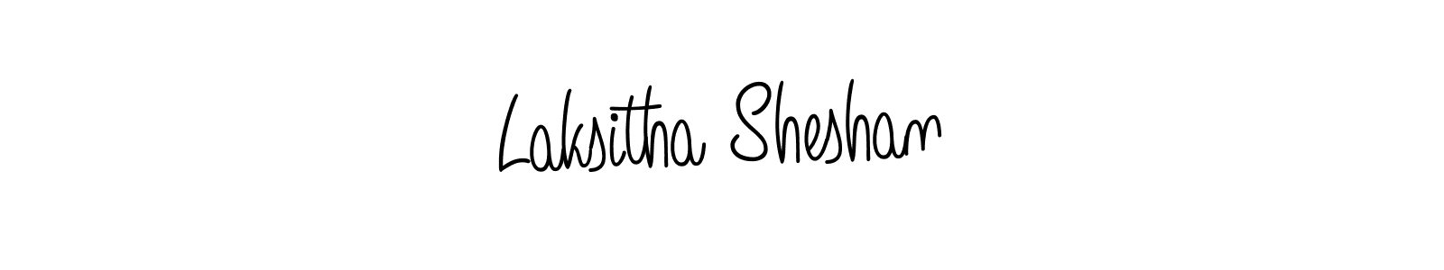 Create a beautiful signature design for name Laksitha Sheshan. With this signature (Angelique-Rose-font-FFP) fonts, you can make a handwritten signature for free. Laksitha Sheshan signature style 5 images and pictures png