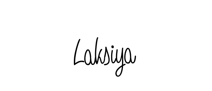 The best way (Angelique-Rose-font-FFP) to make a short signature is to pick only two or three words in your name. The name Laksiya include a total of six letters. For converting this name. Laksiya signature style 5 images and pictures png