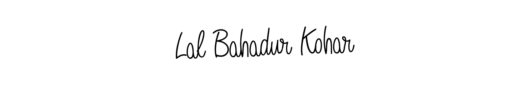 Create a beautiful signature design for name Lal Bahadur Kohar. With this signature (Angelique-Rose-font-FFP) fonts, you can make a handwritten signature for free. Lal Bahadur Kohar signature style 5 images and pictures png