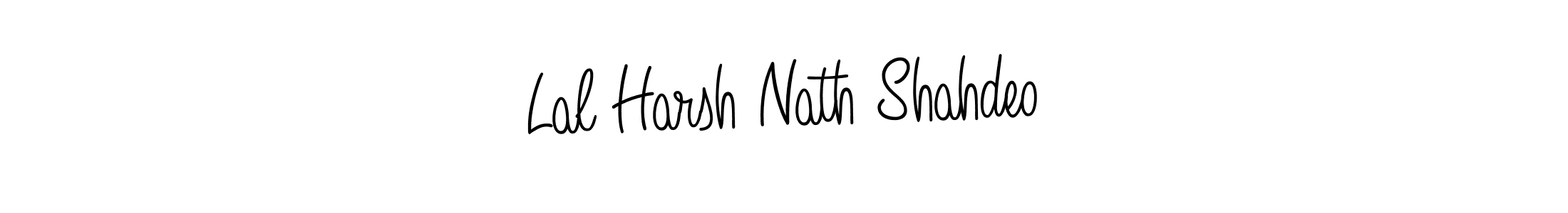 Create a beautiful signature design for name Lal Harsh Nath Shahdeo. With this signature (Angelique-Rose-font-FFP) fonts, you can make a handwritten signature for free. Lal Harsh Nath Shahdeo signature style 5 images and pictures png