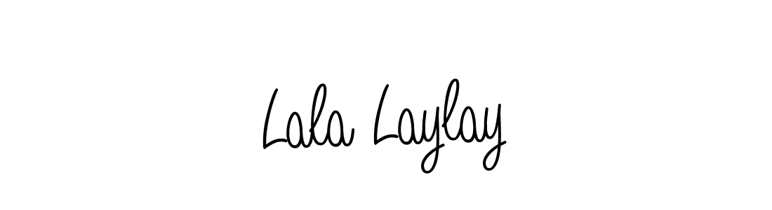 Make a beautiful signature design for name Lala Laylay. With this signature (Angelique-Rose-font-FFP) style, you can create a handwritten signature for free. Lala Laylay signature style 5 images and pictures png