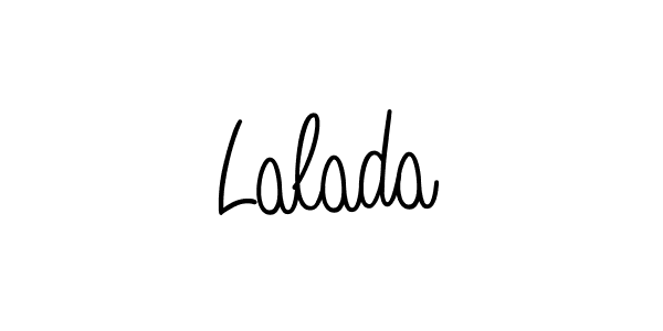 The best way (Angelique-Rose-font-FFP) to make a short signature is to pick only two or three words in your name. The name Lalada include a total of six letters. For converting this name. Lalada signature style 5 images and pictures png