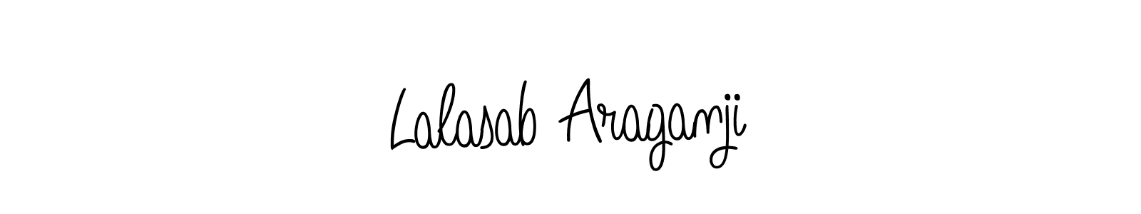 Angelique-Rose-font-FFP is a professional signature style that is perfect for those who want to add a touch of class to their signature. It is also a great choice for those who want to make their signature more unique. Get Lalasab Araganji name to fancy signature for free. Lalasab Araganji signature style 5 images and pictures png