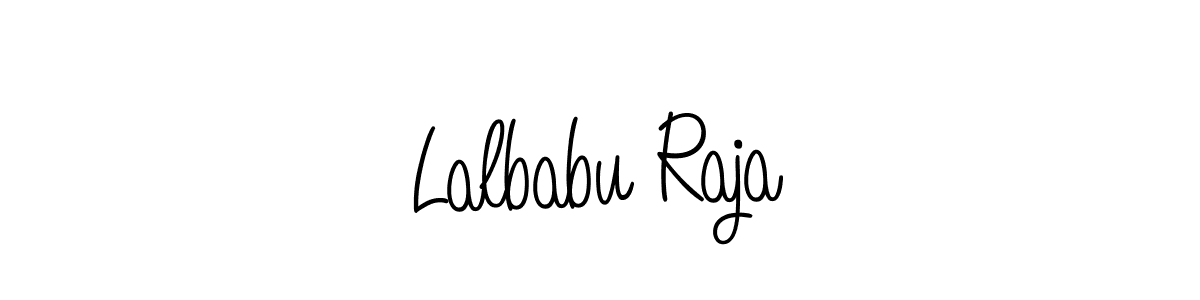 How to make Lalbabu Raja name signature. Use Angelique-Rose-font-FFP style for creating short signs online. This is the latest handwritten sign. Lalbabu Raja signature style 5 images and pictures png