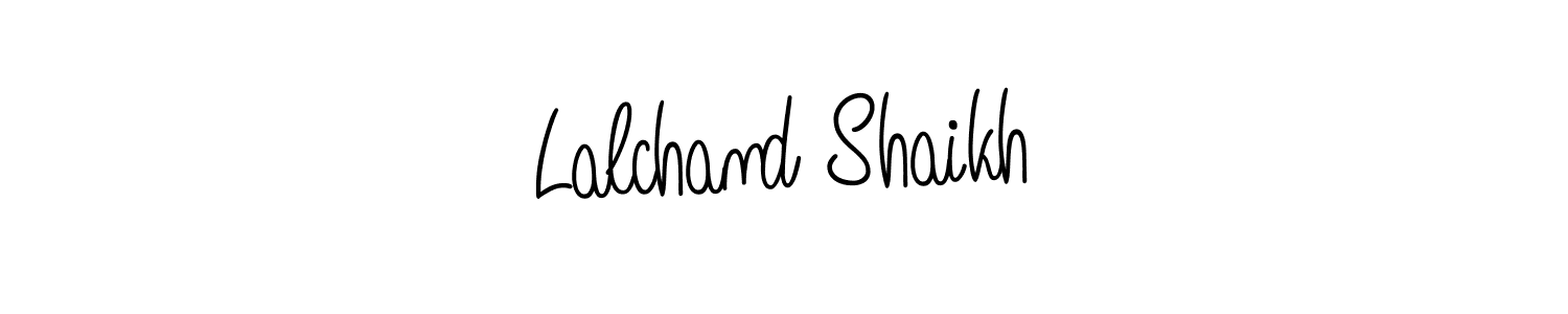 Similarly Angelique-Rose-font-FFP is the best handwritten signature design. Signature creator online .You can use it as an online autograph creator for name Lalchand Shaikh. Lalchand Shaikh signature style 5 images and pictures png