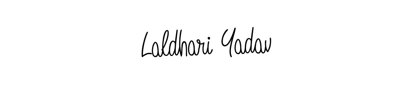 Create a beautiful signature design for name Laldhari Yadav. With this signature (Angelique-Rose-font-FFP) fonts, you can make a handwritten signature for free. Laldhari Yadav signature style 5 images and pictures png