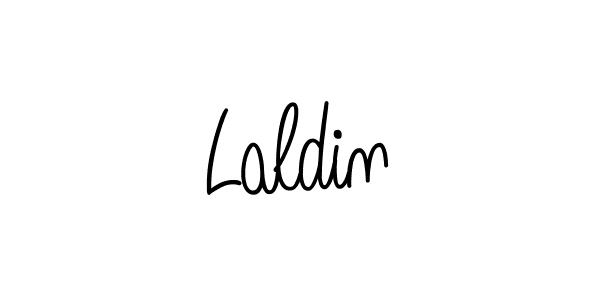 Create a beautiful signature design for name Laldin. With this signature (Angelique-Rose-font-FFP) fonts, you can make a handwritten signature for free. Laldin signature style 5 images and pictures png