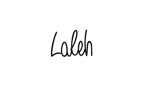 You should practise on your own different ways (Angelique-Rose-font-FFP) to write your name (Laleh) in signature. don't let someone else do it for you. Laleh signature style 5 images and pictures png