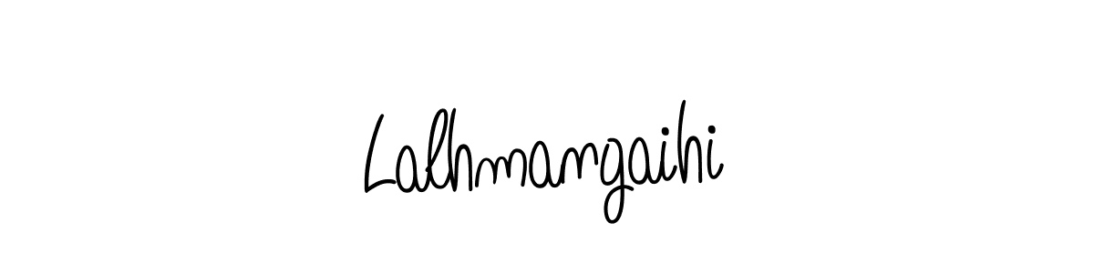 You should practise on your own different ways (Angelique-Rose-font-FFP) to write your name (Lalhmangaihi) in signature. don't let someone else do it for you. Lalhmangaihi signature style 5 images and pictures png