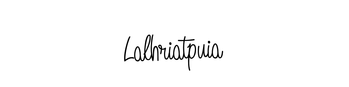 Create a beautiful signature design for name Lalhriatpuia. With this signature (Angelique-Rose-font-FFP) fonts, you can make a handwritten signature for free. Lalhriatpuia signature style 5 images and pictures png