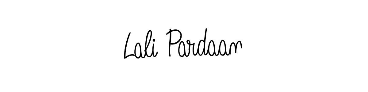 Angelique-Rose-font-FFP is a professional signature style that is perfect for those who want to add a touch of class to their signature. It is also a great choice for those who want to make their signature more unique. Get Lali Pardaan name to fancy signature for free. Lali Pardaan signature style 5 images and pictures png