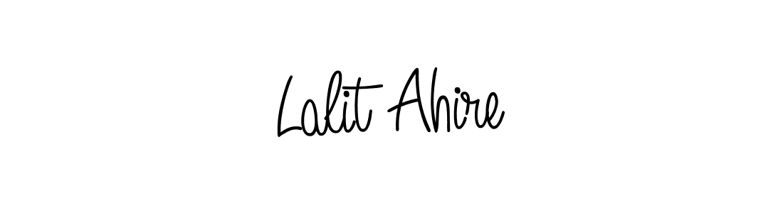 Design your own signature with our free online signature maker. With this signature software, you can create a handwritten (Angelique-Rose-font-FFP) signature for name Lalit Ahire. Lalit Ahire signature style 5 images and pictures png