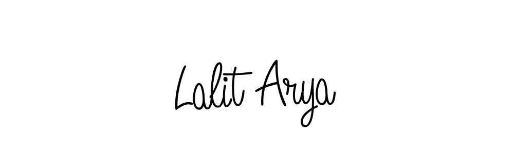 Make a beautiful signature design for name Lalit Arya. With this signature (Angelique-Rose-font-FFP) style, you can create a handwritten signature for free. Lalit Arya signature style 5 images and pictures png