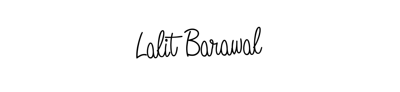 Create a beautiful signature design for name Lalit Barawal. With this signature (Angelique-Rose-font-FFP) fonts, you can make a handwritten signature for free. Lalit Barawal signature style 5 images and pictures png