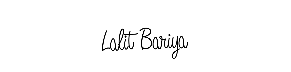 Also we have Lalit Bariya name is the best signature style. Create professional handwritten signature collection using Angelique-Rose-font-FFP autograph style. Lalit Bariya signature style 5 images and pictures png