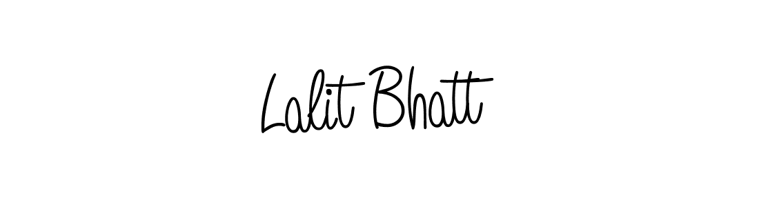 You should practise on your own different ways (Angelique-Rose-font-FFP) to write your name (Lalit Bhatt) in signature. don't let someone else do it for you. Lalit Bhatt signature style 5 images and pictures png