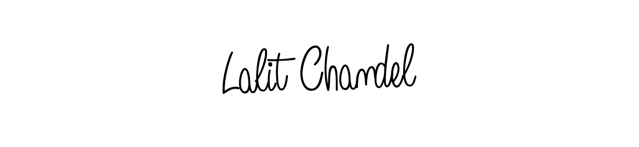 How to make Lalit Chandel name signature. Use Angelique-Rose-font-FFP style for creating short signs online. This is the latest handwritten sign. Lalit Chandel signature style 5 images and pictures png