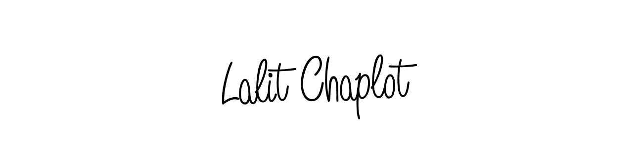You should practise on your own different ways (Angelique-Rose-font-FFP) to write your name (Lalit Chaplot) in signature. don't let someone else do it for you. Lalit Chaplot signature style 5 images and pictures png