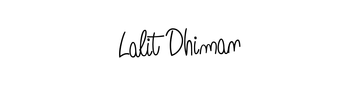 It looks lik you need a new signature style for name Lalit Dhiman. Design unique handwritten (Angelique-Rose-font-FFP) signature with our free signature maker in just a few clicks. Lalit Dhiman signature style 5 images and pictures png