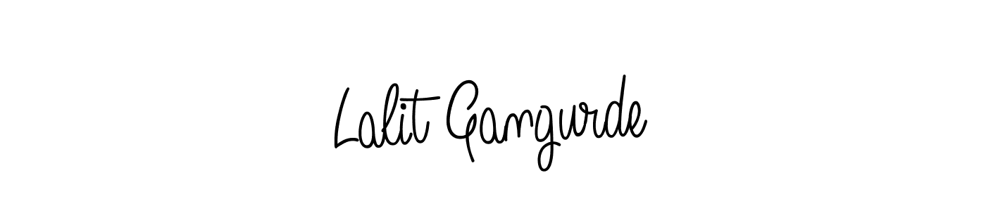 The best way (Angelique-Rose-font-FFP) to make a short signature is to pick only two or three words in your name. The name Lalit Gangurde include a total of six letters. For converting this name. Lalit Gangurde signature style 5 images and pictures png