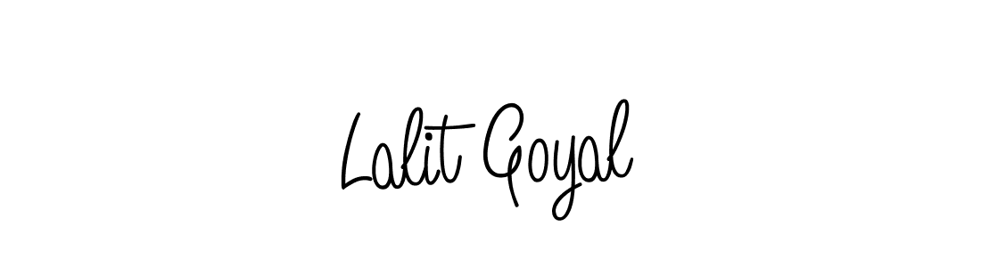 The best way (Angelique-Rose-font-FFP) to make a short signature is to pick only two or three words in your name. The name Lalit Goyal include a total of six letters. For converting this name. Lalit Goyal signature style 5 images and pictures png