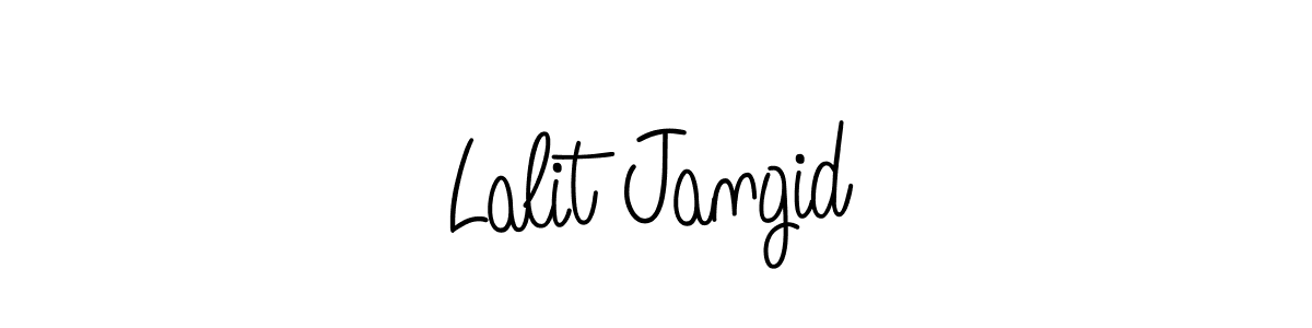 Create a beautiful signature design for name Lalit Jangid. With this signature (Angelique-Rose-font-FFP) fonts, you can make a handwritten signature for free. Lalit Jangid signature style 5 images and pictures png