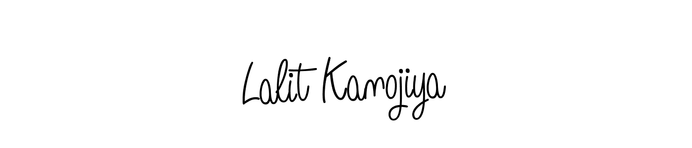 Design your own signature with our free online signature maker. With this signature software, you can create a handwritten (Angelique-Rose-font-FFP) signature for name Lalit Kanojiya. Lalit Kanojiya signature style 5 images and pictures png