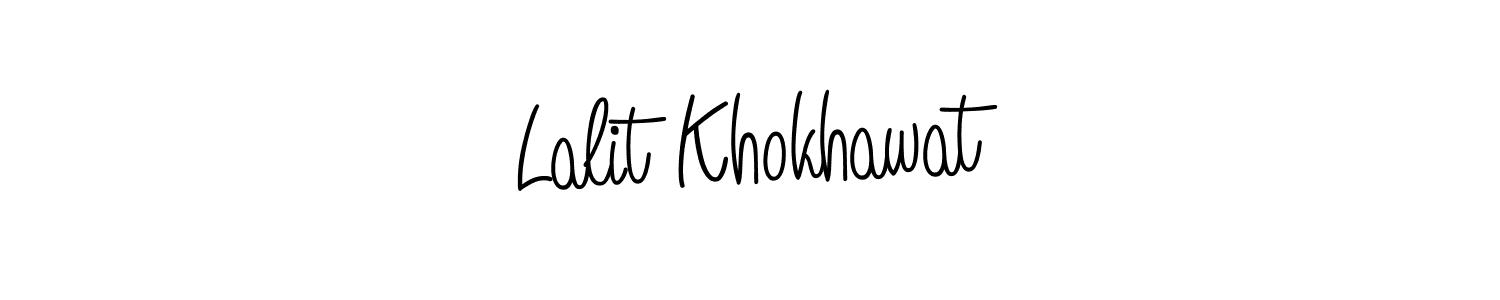 Create a beautiful signature design for name Lalit Khokhawat. With this signature (Angelique-Rose-font-FFP) fonts, you can make a handwritten signature for free. Lalit Khokhawat signature style 5 images and pictures png
