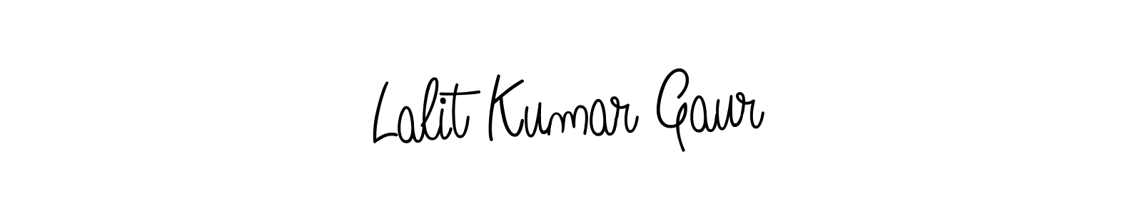 Make a short Lalit Kumar Gaur signature style. Manage your documents anywhere anytime using Angelique-Rose-font-FFP. Create and add eSignatures, submit forms, share and send files easily. Lalit Kumar Gaur signature style 5 images and pictures png